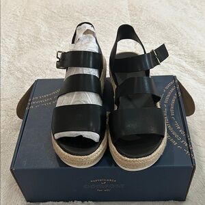 Dr schols black  Strappy Espadrille Platform Sandals - Women